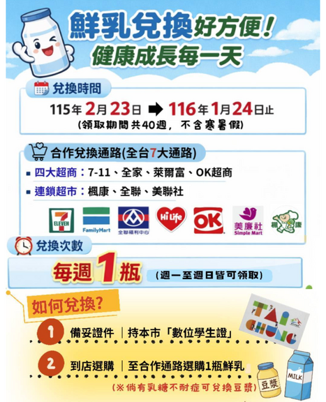 台中有鈣讚領取須知